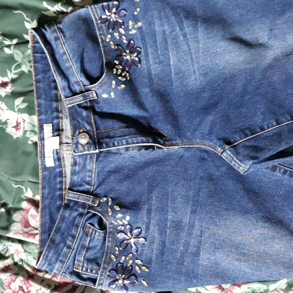 Bejeweled Jeans From Boston Proper - Picture 2 of 6